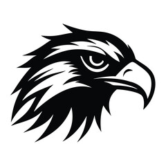 Obraz premium American Bald Eagle silhouette vector art illustration American Eagle cut file American Eagle