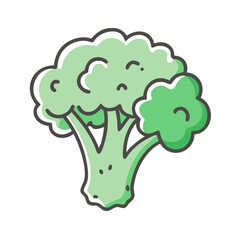 broccoli icon, broccoli vector illustration-simple illustration of broccoli, perfect for broccoli logos and icons