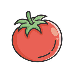 cherry tomato icon, cherry tomato vector illustration-simple illustration of cherry tomato, perfect for cherry tomato logos and icons