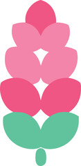 Iris, Lotus, Camellia, Freesia, Wisteria, Anemone, Fuchsia, Snapdragon, Primrose, Tulip Tree, flower logo Icon
