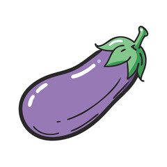 eggplant icon, eggplant vector illustration-simple illustration of eggplant, perfect for eggplant logos and icons