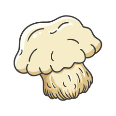 lion s mane mushroom icon, lion s mane mushroom vector illustration-simple illustration of lion s mane mushroom, perfect for lion s mane mushroom logos and icons