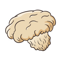 lion s mane mushroom icon, lion s mane mushroom vector illustration-simple illustration of lion s mane mushroom, perfect for lion s mane mushroom logos and icons