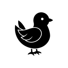 Fototapeta premium Cute Chick Icon Baby Bird Spring Vector