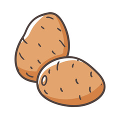 potato icon, potato vector illustration-simple illustration of potato, perfect for potato logos and icons