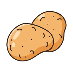 potato icon, potato vector illustration-simple illustration of potato, perfect for potato logos and icons