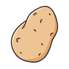potato icon, potato vector illustration-simple illustration of potato, perfect for potato logos and icons