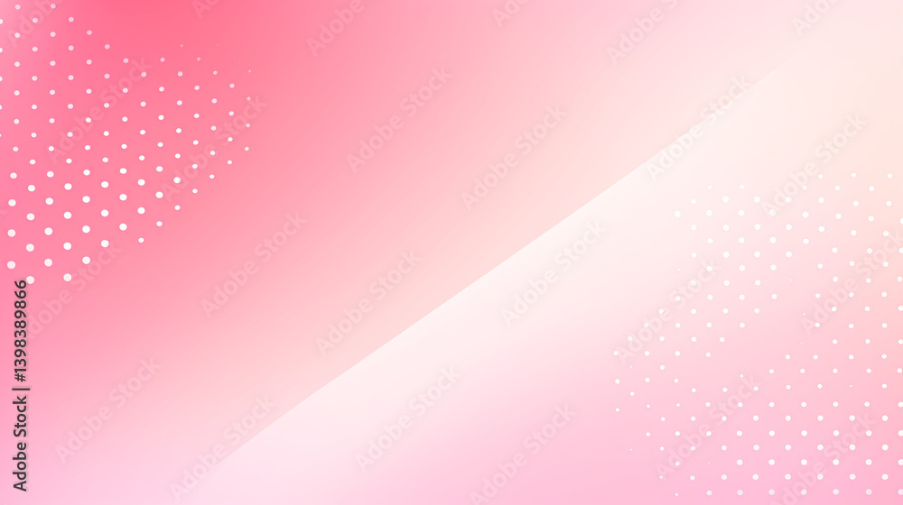 Poster Pink gradient background with diagonal lines and dots, ideal for display banners and presentations.

