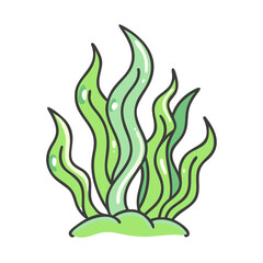 seaweed icon, seaweed vector illustration-simple illustration of seaweed, perfect for seaweed logos and icons