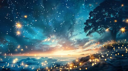 Naklejka premium An inspirational christian musical background, Generative AI illustrations. 