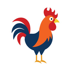 A rooster vector art illustration