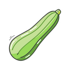 zucchini icon, zucchini vector illustration-simple illustration of zucchini, perfect for zucchini logos and icons