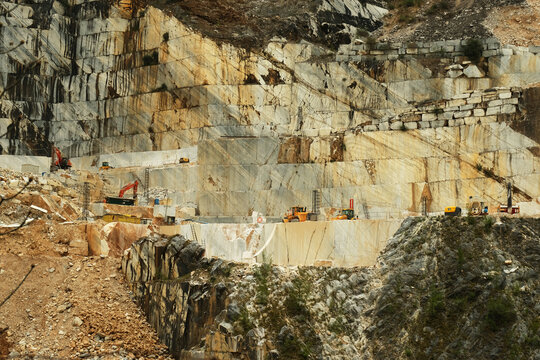 Marble cavea near Carrara, Italy