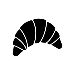 A Simple Flat Icon Of A French Croissant Perfect For A Modern Bakery Or Cafe App