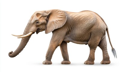 Obraz premium Majestic elephant walking in natural habitat wildlife photography serene environment side view nature conservation