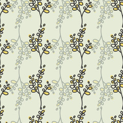 Something Is Growing Seamless Vector Pattern Design