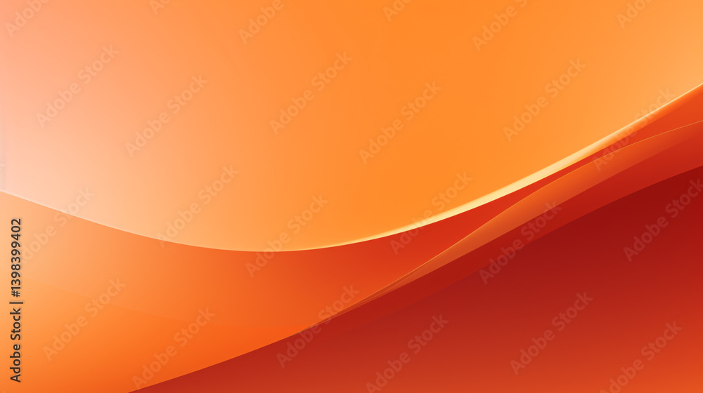 Poster A simple orange gradient background with a flowing curve shape, perfect for futuristic web design, display banners, and professional presentations.

