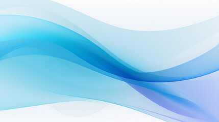 Fototapeta premium A bright blue gradient background with white flowing curves, perfect for startup presentations, slide decks, and digital displays.