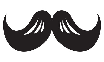 Mustache icon isolated vector illustration