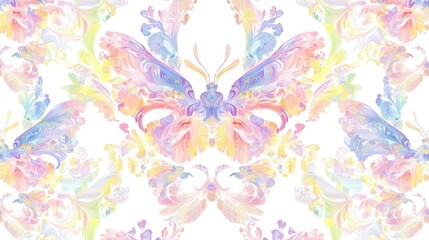 Colorful butterfly artwork abstract design digital illustration vibrant environment close-up view nature-inspired concept