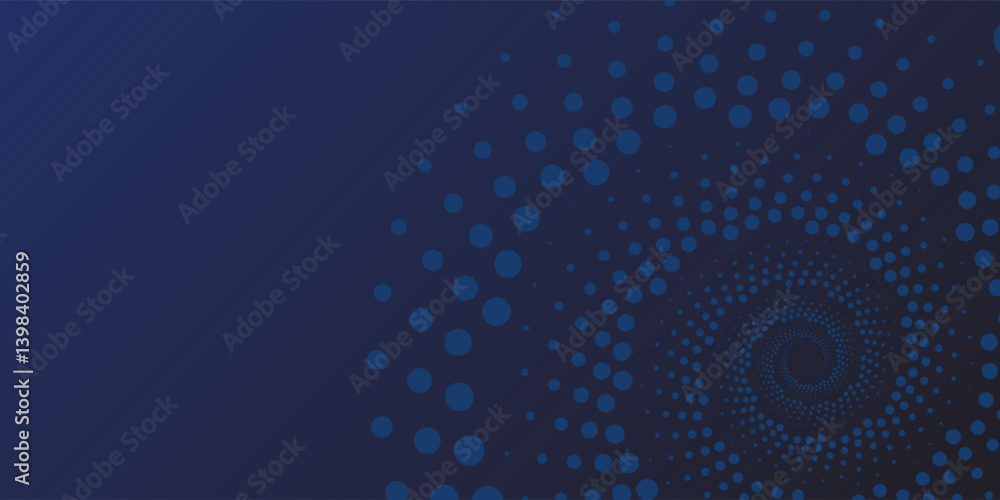 Poster abstract blue color gradient background with graphic halftone dot pattern decoration vector eps10