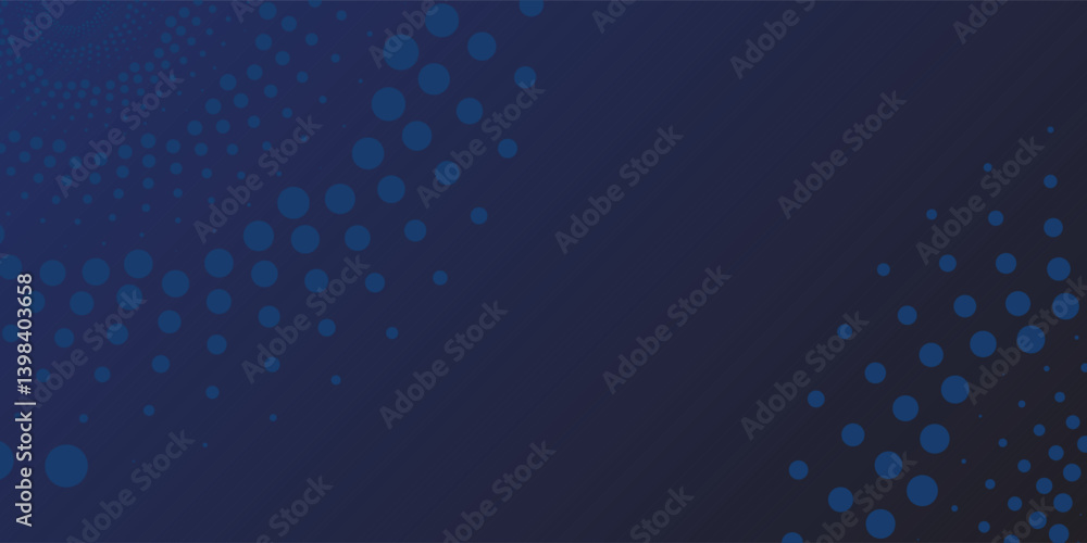 Poster abstract blue color gradient background with graphic halftone dot pattern decoration vector eps10