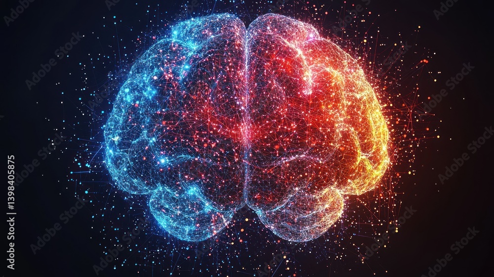 Poster abstract brain: neural network visualization
