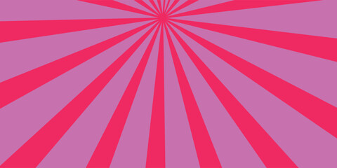 Pop art pink dotted background. Retro backdrop with sun rays in comic book style.. Sunburst halftone illustration. Pixelated overlay texture poster, banner.