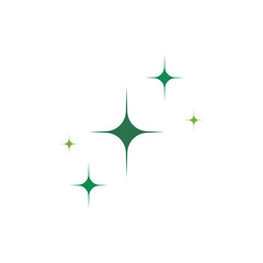 Obraz premium Happy St. Patrick Day poster with green stars. Decoration for greeting card, poster, banner, flyer, social media. Vector illustration.