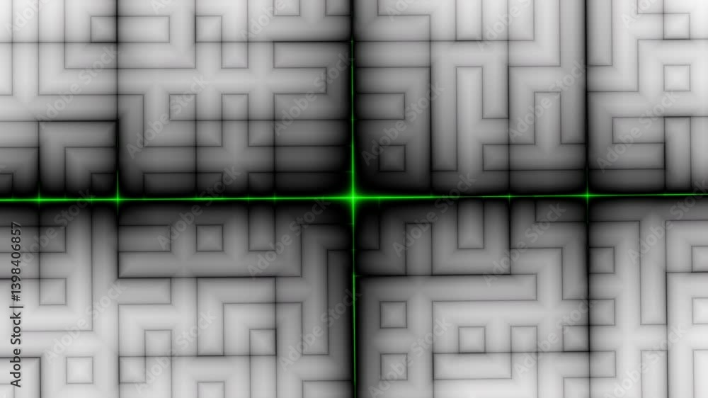 Poster Abstract Futuristic abstract background. Motion graphic for abstract data center, server, internet, speed. Loop at 4K resolution.
