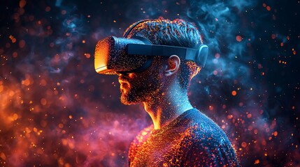 VR Experience, Fire, Dramatic Background