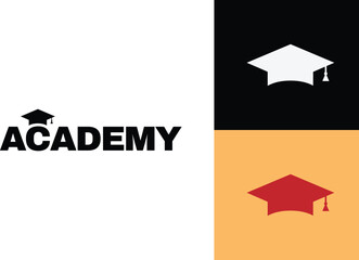 Graduation academic hat icon with vector