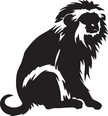 Illustration resembling of a monkey