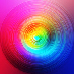 Colorful radial motion effect. Abstract rounded background.