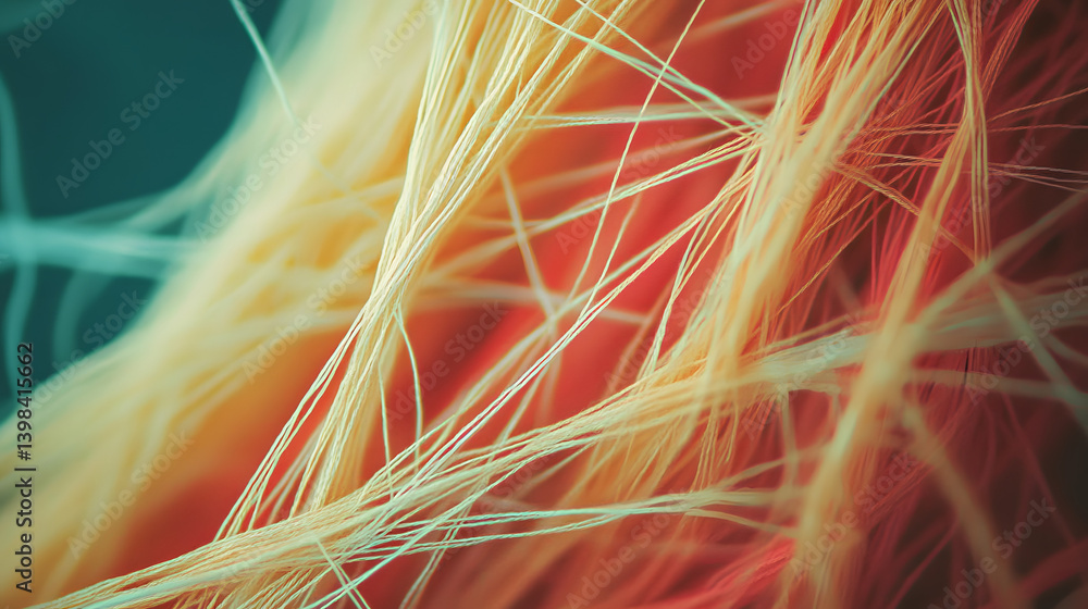 Poster textured yarn and string abstract background for creative design