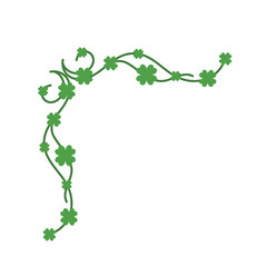 Clover leaf frame border for st patrick's day decoration