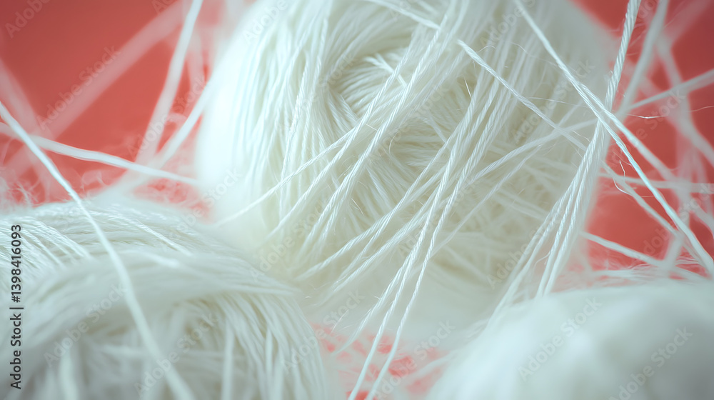 Poster textured yarn and string abstract background for creative design
