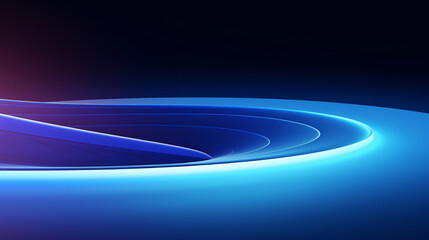 Glowing blue swirling technology background with futuristic grid boxes and geometric shapes. Perfect for press conferences, tech presentations, banners, and digital displays.

