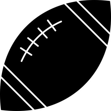 Ragbi ball icon stock vector illustration