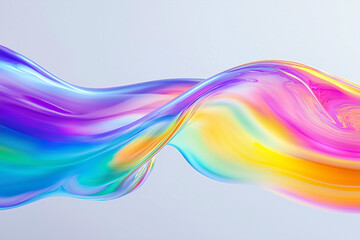 Fototapeta premium Vibrant rainbow colors on a solid background with a smooth gradient effect. Pride wallpaper