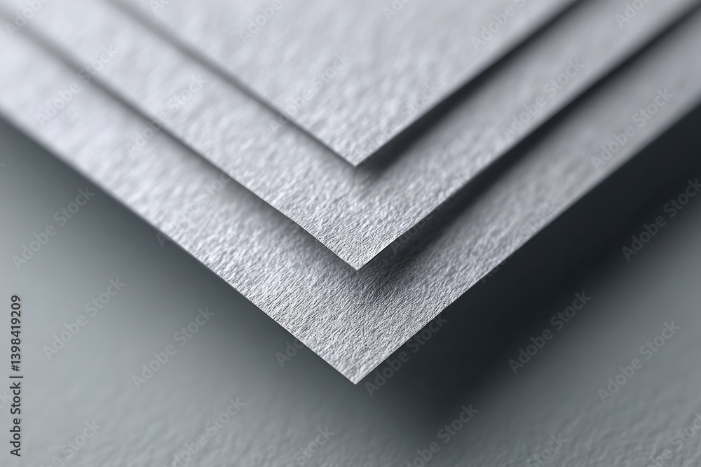 Poster abstract metal sheets in monochrome displaying texture and lines