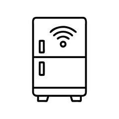 Find smart refrigerator wifi connected appliance kitchen home technology modern design fridge freezer 90s style