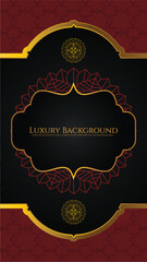 Elegant luxury label background with gold foil elements and dark textured backdrop. Perfect for premium branding and high-end packaging.

