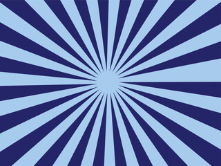 Abstract blue and black retro with sunburst pattern colorful design. Vintage sunrays illustration swirl grunge backdrop line