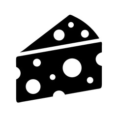 Cheese Slice with Circular Holes Icon Design