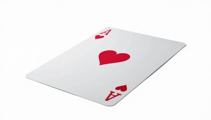 Obraz premium A single playing card, flipped over and isolated on white background , game, game night, cards