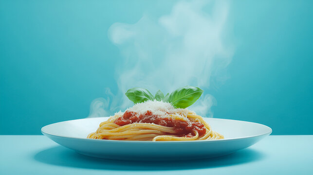 Balanes pasta on a blue background
