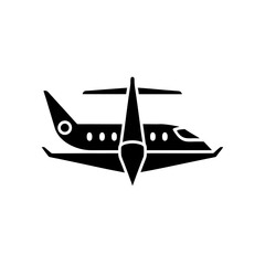 Private Jet Icon Business Aircraft Vector Graphic Design