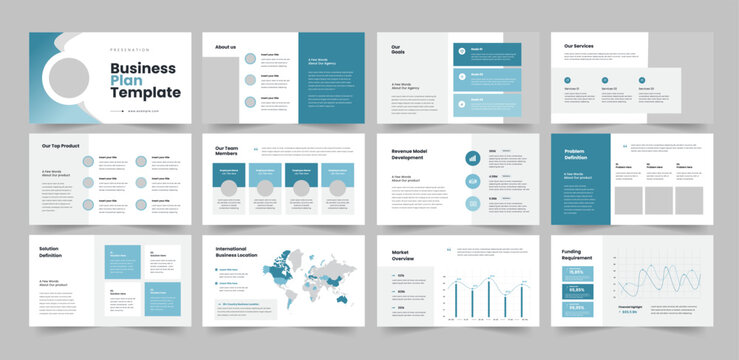 Business Plan Presentation Template, Business Plan Design, PowerPoint Business Plan Slide Presentation.