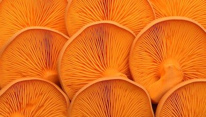 Orange Mushrooms Close-up